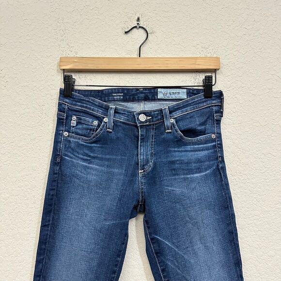 AG ADRIANO GOLDSCHMIED The Stilt Cigarette Leg Jeans in Medium Wash - Picture 3 of 13